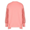 thumbnail image 4 of Patlollav Women Fall Winter Tops Pullover Color Circular Neck Long Sleeve Blouse Sweatshirts, 4 of 6