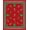 Red, Pattern 3, variant on ODIKA 4'x6' Machine Washable Non-Slip Area Rug, Magical Winter Enchantment Spectacular Adornment High Traffic Rug, Blue, 507637