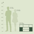 thumbnail image 2 of Center Columbia Walnut Black - TV Stand 47" TV - Media Console Storage - Modern Design, 2 of 6
