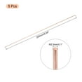 thumbnail image 2 of Uxcell Pure Copper Round Rod Diameter Length Solid Copper Rod Lathe Bar Stock for Metal Craft 2.5 x 250mm 5pcs, 2 of 6