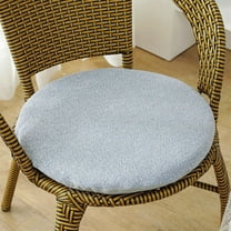 EazyTech Cotton Round Chair Cushion with Foam Support for Office Bedroom Kitchen Dining Chair Non Slip Soft Chair Pad and Seat Cushion 14 x14 inches Blue