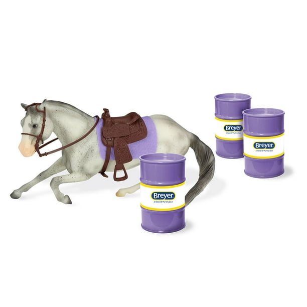 Set Barrel Racing Breyer Horses Freedom Series con caballo