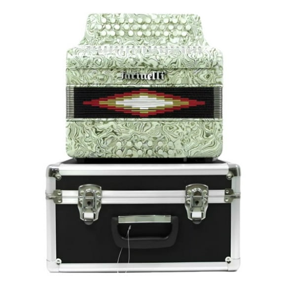 Acordeón Diatónico Farinelli 3012Z - Sol, Estilo Zebra, Sonido Regional