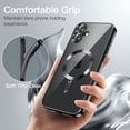 thumbnail image 6 of JETech Soft Clear Case for iPhone 16 6.1-Inch, Camera Lens Full Protection, Compatible with MagSafe Wireless Charging, Shockproof Electroplated TPU Phone Cover (Black), 6 of 6