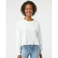 thumbnail image 5 of Alternative B06012312 Women Cotton Jersey Long Sleeve Crop T-Shirt, Whiskey Rose - Extra Small, 5 of 5