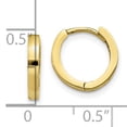 thumbnail image 2 of 10k Yellow Gold Hinged Hoop Earrings, 2 of 6