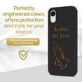 thumbnail image 2 of Wood phone case for iPhone XR compatible protective cell phone cover shockproof slim fit laser engraved In God We Trust design Black wood case for Men & Women by CaseYard, 2 of 7