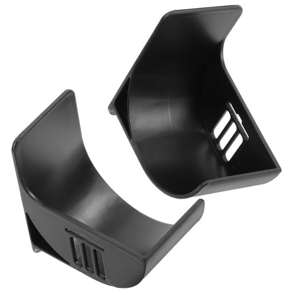 HAMPPLIES Trash Bag Holder Organizing Tool No Punching Black 2Pcs