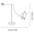thumbnail image 2 of Figura De Hierro Escultura de equilibrio galvanizada, figura artística de hierro, decoración de escritorio de física, pieza de conversación Yulucky, 2 of 9