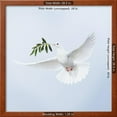 thumbnail image 3 of Dove in Flight Carrying Olive Branch in Beak Opeaceo, Animals Botanical Framed Art Print Wall Art, 3 of 6