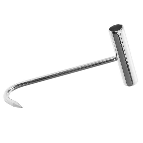 OFFIGAM Stainless Steel T-Handle Meat Hook, Multifunctional Kitchen Tool for Hanging and Handling Meat