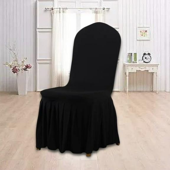Stretch Chair Cover, Elastic Dining Chair Slipcover, Polyester Knit Protective Cover for Home Office Restaurant
