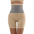 thumbnail image 2 of Running Shorts for Women 4 In 1 Thermogenic Sculpting Firming Shaping Burning Shorts Yellow Palazzo Pants for Women M, 2 of 4