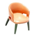 thumbnail image 4 of Miniature 1/87 Scale Armchair 1:87 Scale Arm Chair Simulation Figure Mini Furniture Model Single Sofa Chairs 1/87 Tiny Chairs for Photo Prop Orange, 4 of 8