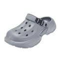 thumbnail image 6 of Pandaie Men Orthopedic Clogs Arch Support Garden Shoes Comfortable Slip on Closed Sandals Adjustable Strap Summer Slippers Grey,9.5, 6 of 7