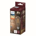thumbnail image 3 of Philips Vintage LED 60-Watt ST19 Filament Light Bulb, Clear Soft White Warm Glow, Dimmable, E26 Medium Base (1-Pack), 3 of 6