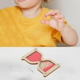 thumbnail image 4 of Milaget Wooden Hourglass Busy Board Basic Skills Educational Toy Learning Activities Pink, 4 of 9