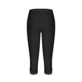 thumbnail image 5 of VISALY Capri Leggings for Women, Beach Vacation Clothes for Women, Women's Casual Seaside Rhinestone Tights Yoga Cropped Pants Women's , Yoga Pants Women, 1 Pack Capris for Women (Black, L), 5 of 8