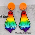 thumbnail image 5 of All Acrylic Ghost Halloween Earrings Pumpkin Turkey Skeleton Thanksgiving Fall, 5 of 9