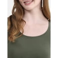 thumbnail image 5 of No Boundaries Scoop Neck Tee with Short Sleeves, Women's, 5 of 5