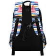 thumbnail image 3 of FORMRS Kids School Backpack Elementary Student Unisex Travel Bookbag with Reflective Stripes, Red Hand Drawn Sailboats, 3 of 7