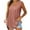Pink, variant on LIZUOJUNF Under $10 Blue Tank Tops Blue Summer Tank Tops for Women 2025 Loose Fit Pleated Square Neck Sleeveless Shirt Curved Hem Flowy Vest Basic Cotton