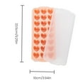 thumbnail image 6 of Ice Grid Mould Heart-shaped Ice Lattice Mold with Lid Stackable Easy to Remove Food Grade Silicone Tray Ice Cube Maker, 6 of 8