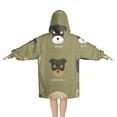 thumbnail image 2 of Dog Breeds Blanket Hoodies for Kids 6-13YR Oversize Wearable Blanket Hoodies for Boys Girls Teens, 2 of 7
