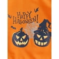 thumbnail image 6 of Bagilaanoe Toddler Baby Girl Boy Halloween Sweatshirt Long Sleeve  Pumpkin Bat Print Pullover 3M 6M 12M 18M 24M 3T Fall Tee Tops, 6 of 8