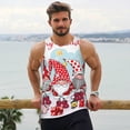 thumbnail image 6 of Cauagu Christmas Print Men's Sleeveless Muscle Shirts,Tank Tops Quick Dry Workout Tank Top Gym Muscle Tee Fitness Bodybuilding T Shirt for Men-3X-Large, 6 of 7