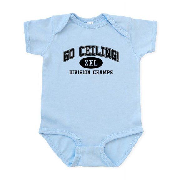 CafePress - Go Ceiling XXL Division Champs Baby Light Bodysuit - Baby Light Bodysuit, Size Newborn - 24 Months