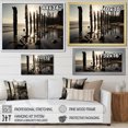 thumbnail image 4 of Designart "Pier Reflections Beach Photo II" Nautical & Beach Floater Framed Wall Art Print, 4 of 7