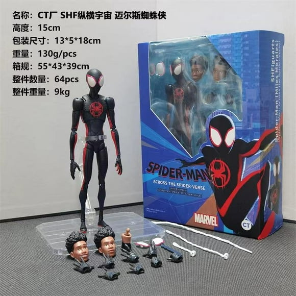 New Ct Toys Spiderman Mafex 185 Action Figure Miles Morales 2099 Spider-Man Anime Figures Classic Costume Ver Christmas Gift Toy