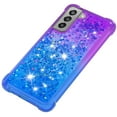thumbnail image 6 of Case for Samsung Galaxy S21 FE, Galaxy S21 FE Case Liquid Cute Clear Glitter Heavy Duty Shockproof Soft TPU Protective for Girls Women Phone Case for Samsung Galaxy S21 FE Gradient Purple, 6 of 14