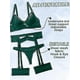 thumbnail image 4 of Sexy Lingerie Set For Women 4 Piece Bra And Panty Set With Garter Belt Strappy Lingerie Set With Thigh CuffsXL, 4 of 5