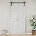 thumbnail image 2 of 40" X 84" Closet style Paintable 6 Lattice Shapes Interior Bi-Fold Barn Door With Installation Hardware Kit, 2 of 7