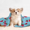thumbnail image 4 of Yiaed Strawberries Print Dog Blankets-Cat Blanket Washable for Couch Protection,Puppy Blanket, Soft Plush Reversible Throw Furniture Protector-Medium, 4 of 8