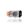 thumbnail image 1 of Headlight - Compatible/Replacement for '04-05 Dodge RAM Pickup 1500/2500/3500 - Halogen, Chrome Interior - Right Hand - Passenger - 55077120AG - CAPA, 1 of 2