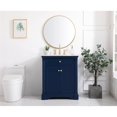 thumbnail image 6 of Elegant Decor Clarence 30" Solid Wood and Metal Single Bathroom Vanity in Blue, 6 of 8