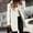 White, variant on Dyfzdhu Wool Coats for Women Faux Thin Coat Trench Jacket Ladies Slim Long Overcoat Outwear Black