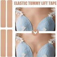 thumbnail image 4 of 30 Pcs Pre Cut Belly Tape Tutuviw 2 x 9.8in Waterproof Tummy Control Tape Invisible Lifting Strips Elastic Body Tape Practical Accessories for Skin Thigh Lifts and Belly, 4 of 6