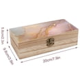 thumbnail image 2 of 7.9×2.3 In Wooden Boxes Durable Easy To Use Dustproof Prevent Slippery Delicate And Cabinet Lightpink White Gold Marble, 2 of 8