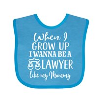 Inktastic Future Lawyer Like Mommy Boys or Girls Baby Bib