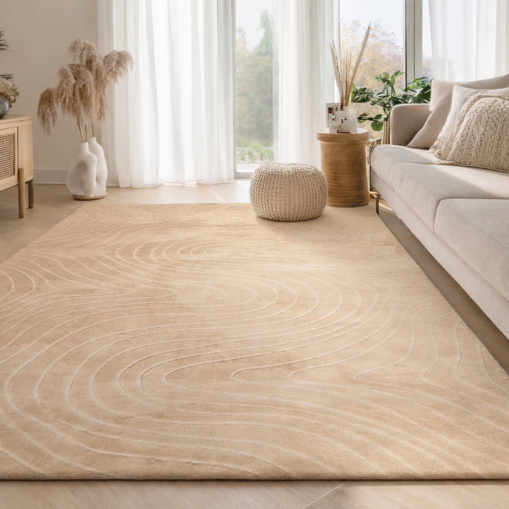 ECARPET Somos Machine Washable Contemporary/Modern Area Rug for Living Room, Bedroom, Dining Entrance, Hallway and More