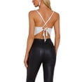 thumbnail image 3 of INSPIRE CHIC Women's Party Cami Spaghetti Straps Criss Cross Crop Sequin Top, 3 of 6