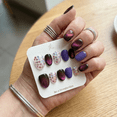 thumbnail image 3 of Pure Handmade Press on nails, JC Press On Nails Kit , Short Length Nail Press Ons, Durable, Easy Application, Stylish Impress Press On Nails,Perfect for Daily Wear & Special Occasions（E107 M）, 3 of 6
