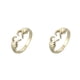 thumbnail image 3 of Guardurnaity Anillo de apertura Ajustable Boda Elegante Joyería exquisita Aleación de zinc Moda Compromiso Decoración Amistad Regalo Oro Oro 2piezas, 3 of 6