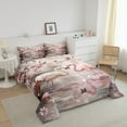 thumbnail image 3 of Cherry Blossom Flamingo Comforter Set Queen Japanese Bedding Comforter Sets For Teen Women Pink Floral Tropical Animal Bedding Set Soft Lightweight Quilt Aesthetics Room Decor, 3 of 7
