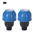 thumbnail image 1 of Accesorios de montaje de conexión de conector de tubería de agua de plástico PE, 2 uds., 1 of 8