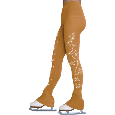 

ChloeNoel Footless Ice Skating Tights 8896 2 Swirls